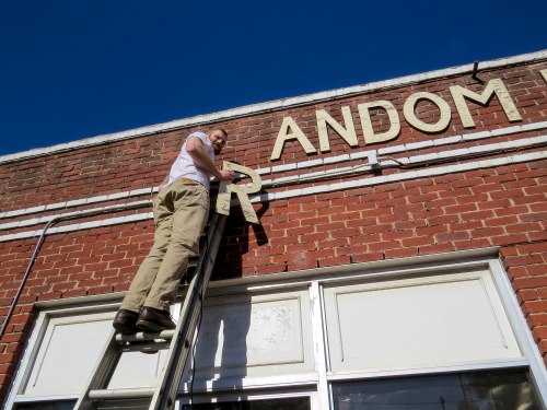 Ryan E. helps with salvage.